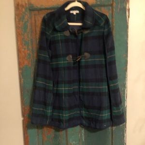 Black, navy, and Kelly green cape. Worn twice.